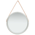 NNEVL Wall Mirror with Strap 60 cm Silver